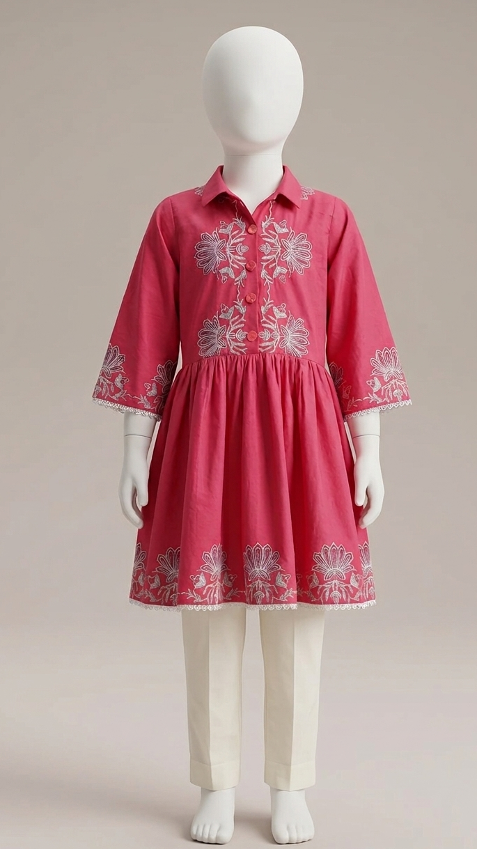 desi floral frock