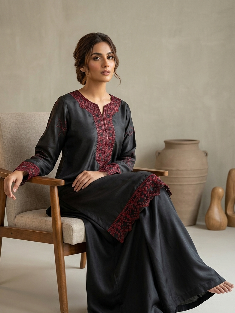 Royal Viscose Embroidered kurta