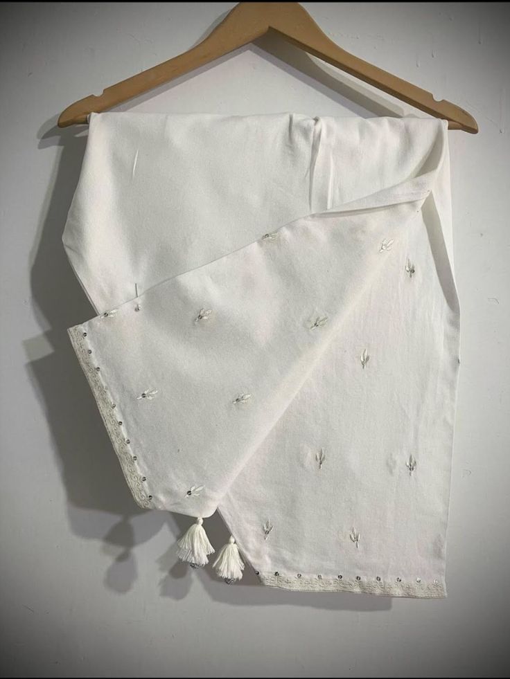 White Embroidered Shalwar