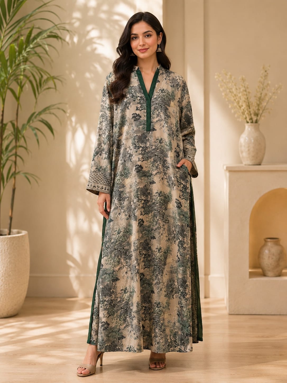 Iqra Iqbal | Gulshan Long Kaftan