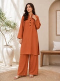 Rust Aura Karandi Co-Ord Set