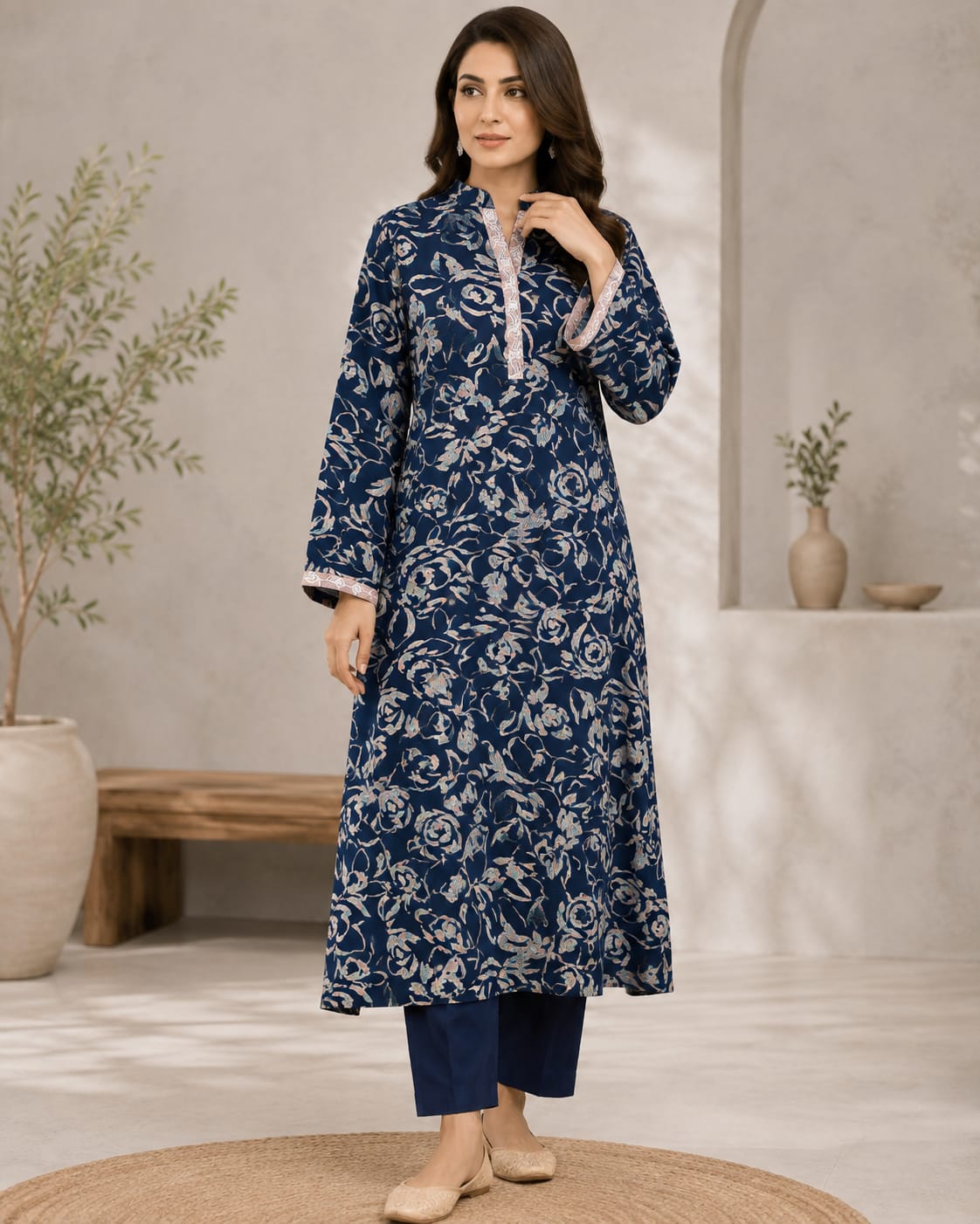 Gul-e-Naz – Embroidered Printed Shirt