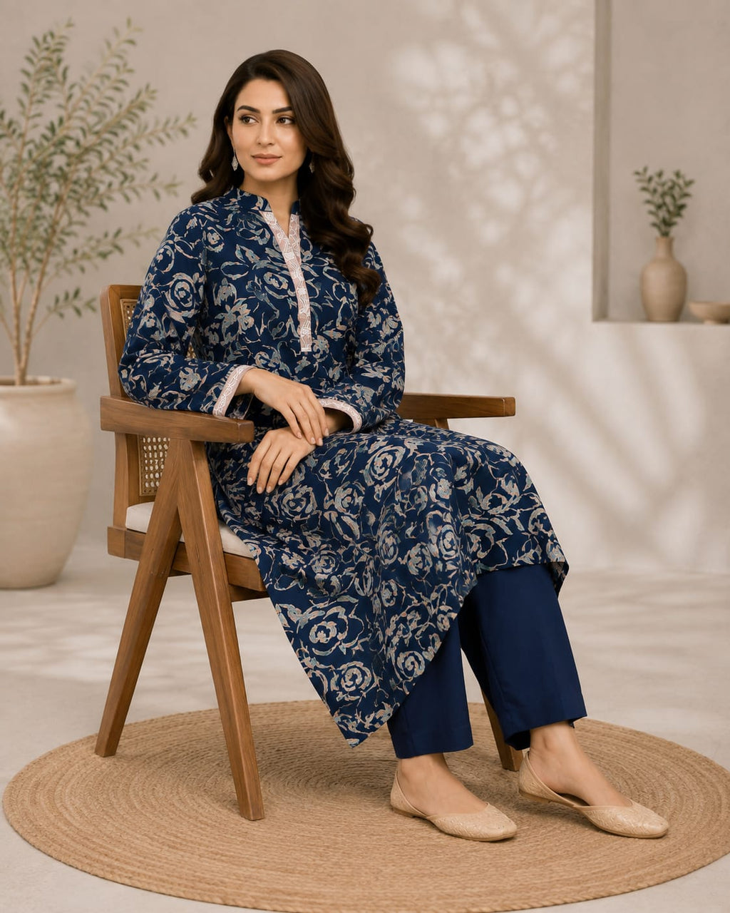 Gul-e-Naz – Embroidered Printed Shirt