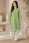 Peace Green Raw Silk Shirt