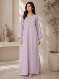 Lilac China Patti Embroided Kaftan