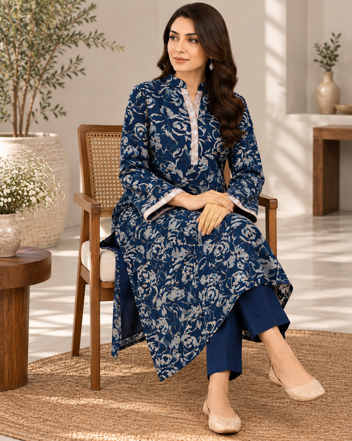 Gul-e-Naz – Embroidered Printed Shirt