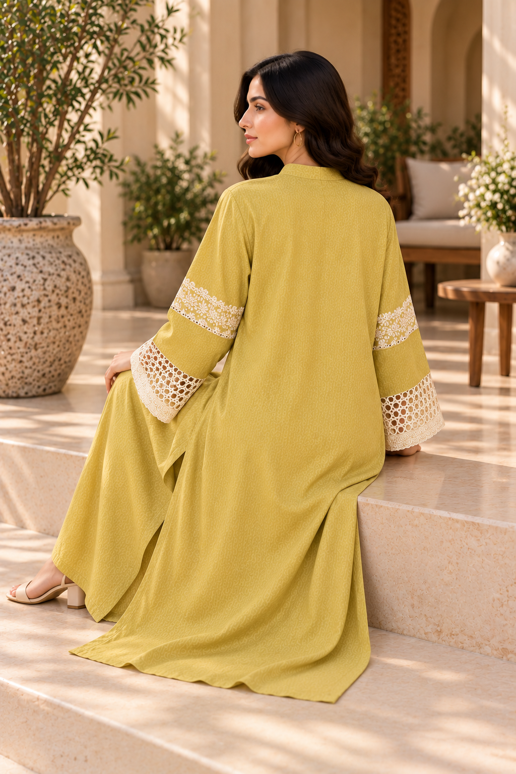 Iqra Iqbal | Zaitoon Georgette Kaftan
