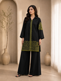 BLACK  EMBROIDERED CO-ORD SET