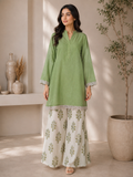 Sage Green Raw Silk Co-ord